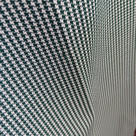 34x30 Vintage 70's Green Houndstooth Sears Stretch Pants Trousers Kings Road - Picture 6 of 9